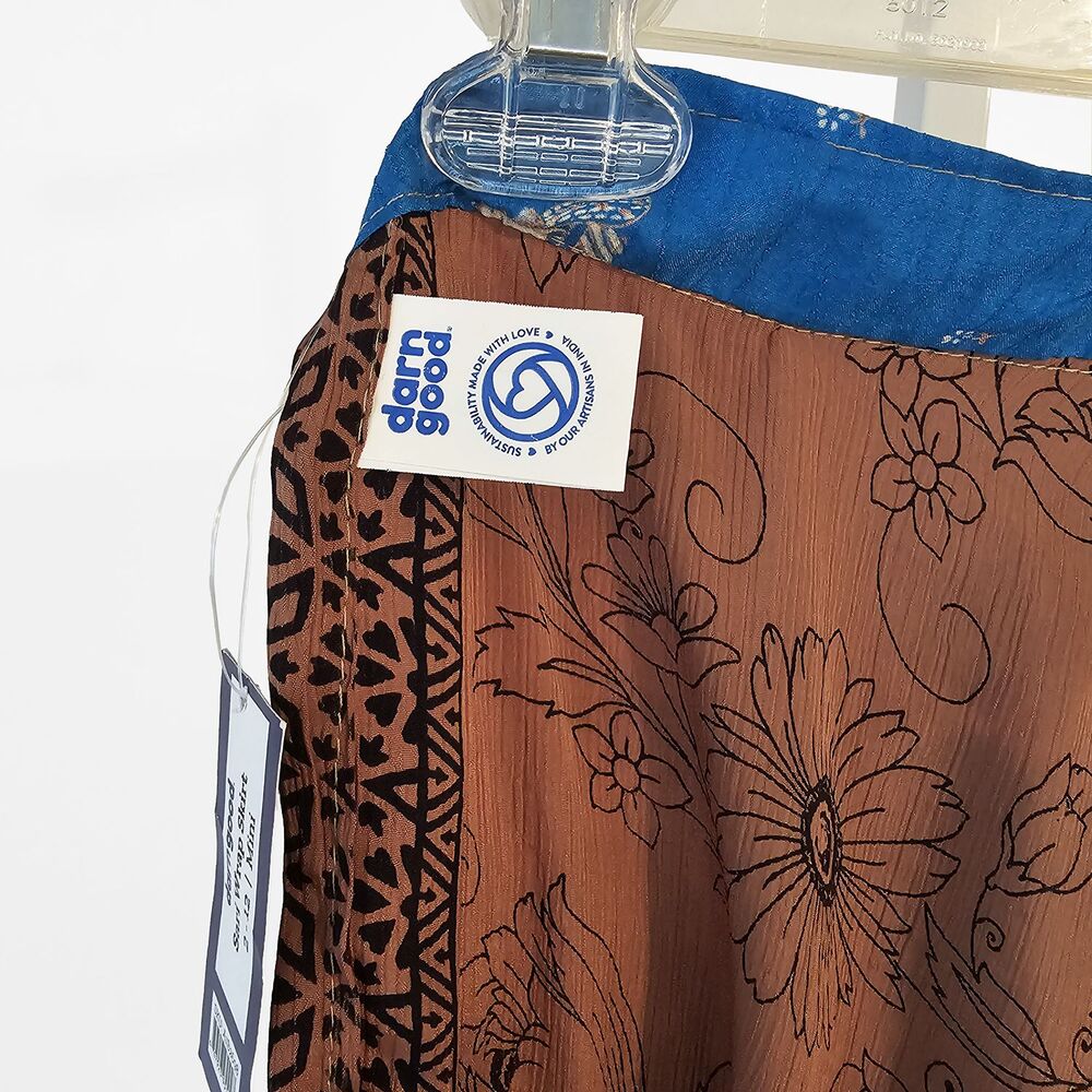 Darn Good Yarn size 2-12 Sari Wrap Mini Skirt - Picture 4 of 6